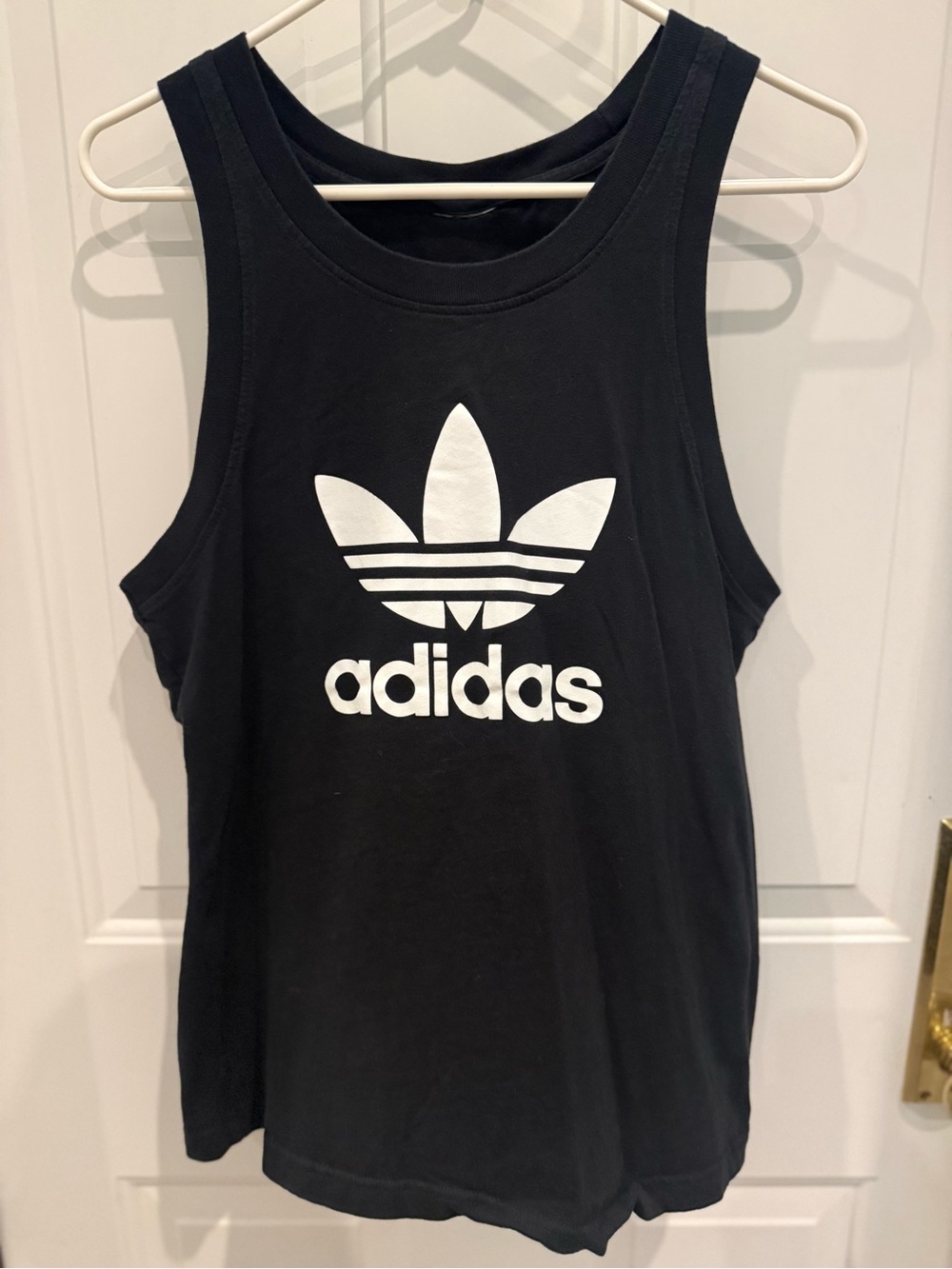Men’s Adidas Black Trefoil Logo Tank Top